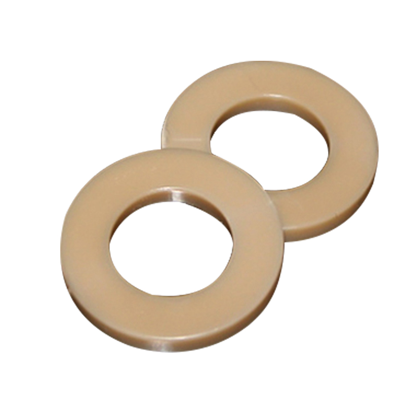 PEEK塑料高强度平垫圈M2M3M4M5M6-M16绝缘尼龙T平垫耐强酸碱耐高