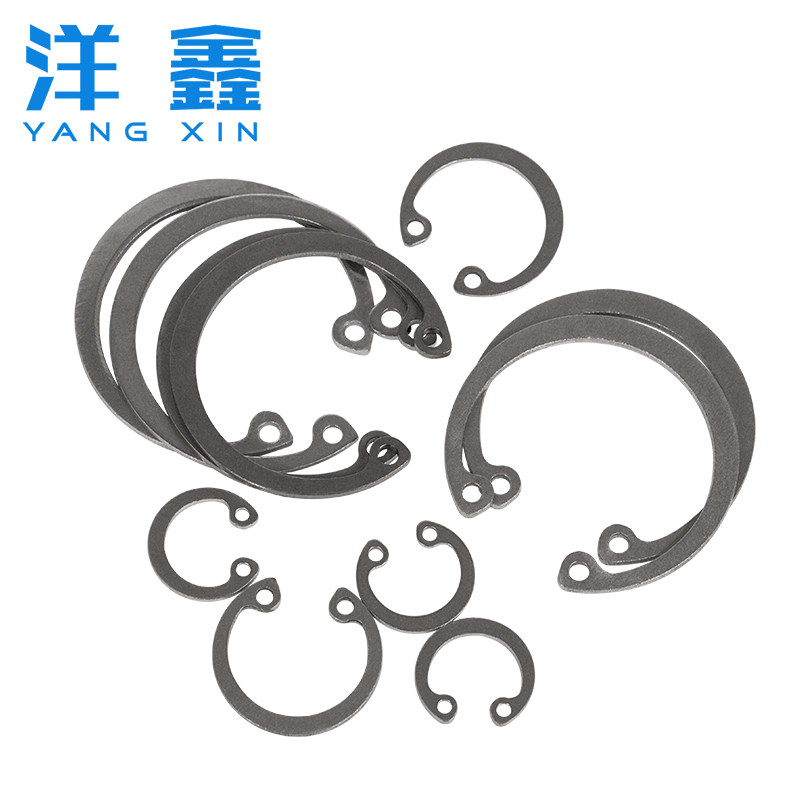 304不锈钢孔用弹性挡圈内卡簧孔用挡圈C型卡环国标M8-M68
