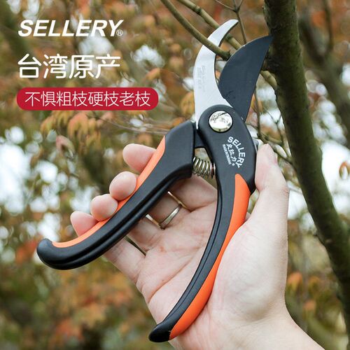 美国史拉力SELLERY园艺修枝剪/花艺/采果剪 台湾原产园林绿化剪刀