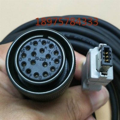 大功率安川伺服电机编码器线SGMGH/SH/DH系列动力线JZSP-CMP01-03