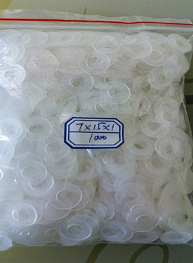 塑料平垫片 软塑胶垫片透明s垫片白色垫圈M2M2.6M3 M4M5M6M7