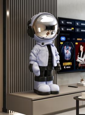 创意太空人客厅摆件大型落地沙发电视柜旁边轻奢家居装饰品宇航员