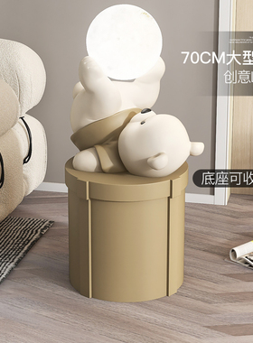 元气熊夜灯摆件收纳装饰两不误