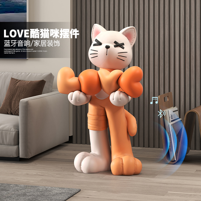 LOVE酷猫咪潮玩网红摆件