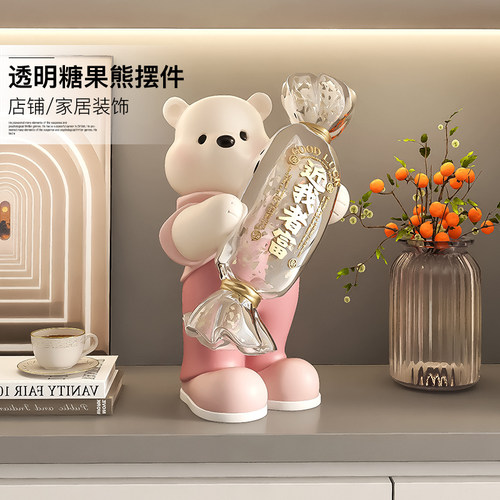 网红暴力熊摆件电视酒柜装饰品