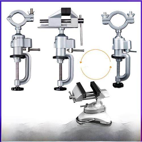 电钻支架多功能万向旋转固定架电钻配件桌虎钳电磨变横机电磨支架