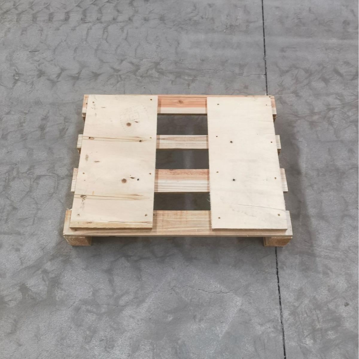 厂家直双木销托四面松木熏蒸卡盘板木栈板物流包PGS装小托盘层