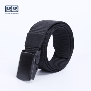 固固 F3尼龙腰带战术防金属过敏勤务腰带户外运动执勤腰带竹节纹