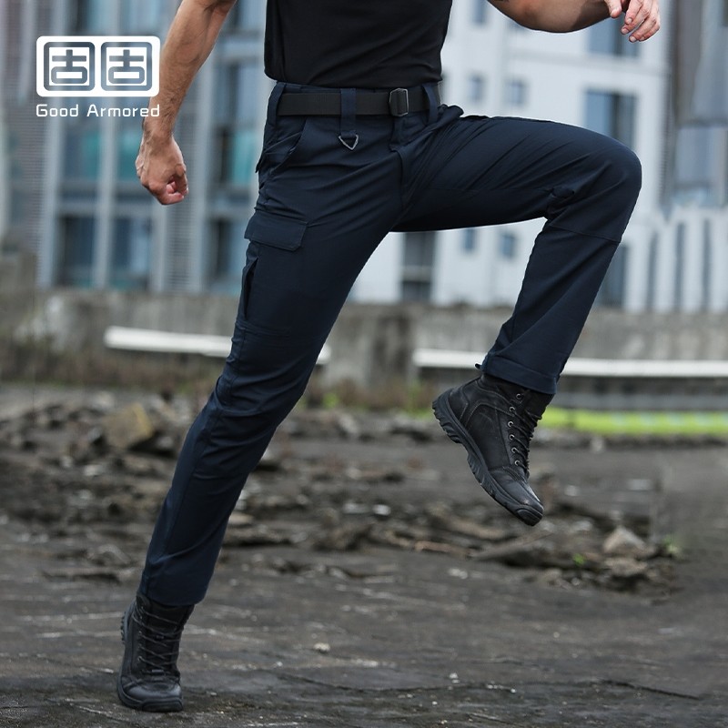 固固 【藏青色】春秋四季训练裤-厚款保暖工装通勤户外训练战术裤