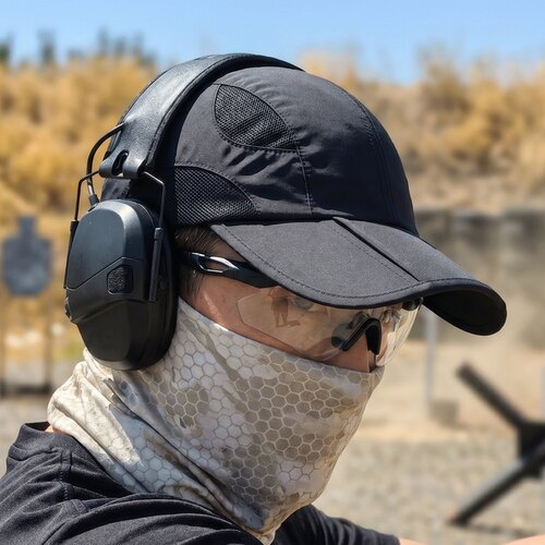 固固户外速干遮阳帽可折叠轻薄透气防晒鸭舌帽男士便携收纳棒球帽