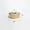 160齿圆柱直齿轮传动件A 平面黄铜0.5模8