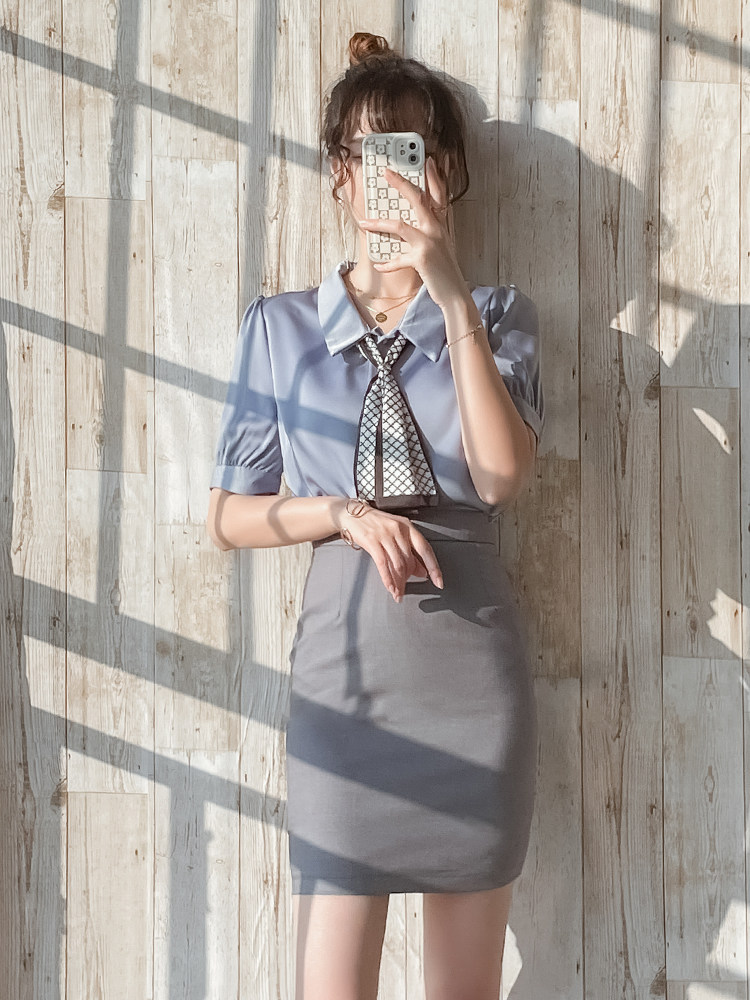 制服套装女士职业医美前台工作装夏季短袖美容院工装时尚气质