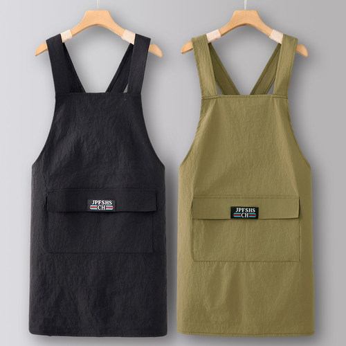 围裙厨房家用2025新款防水防油做饭女上班专用理发师定制工作服男