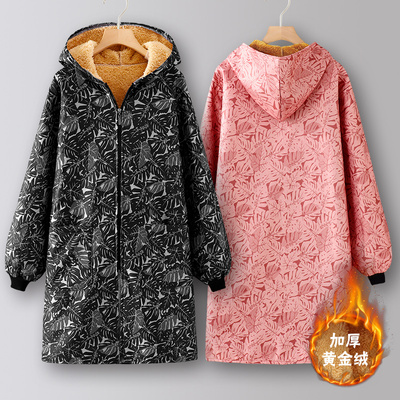 罩衣女新款冬季加绒加厚围裙厨房家用2025网红炒菜做饭年轻工作服