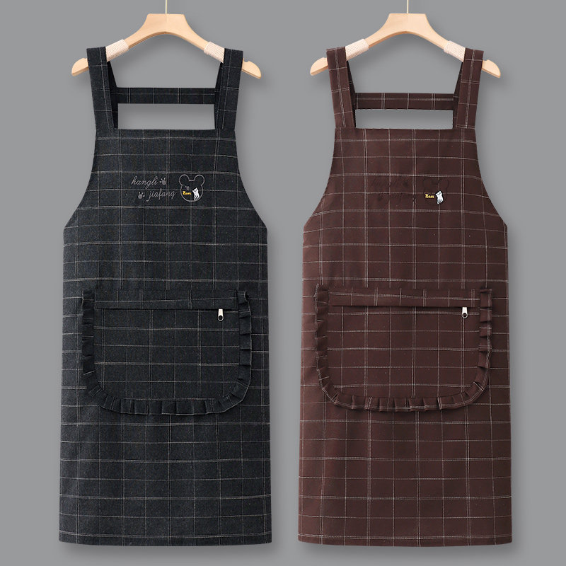 2025新款围裙纯棉厨房家用夏天薄款做饭餐饮专用网红饭单工作服女,家庭/个人清洁工具,围裙,淘宝优惠券,粉丝福利购,淘宝优惠卷
