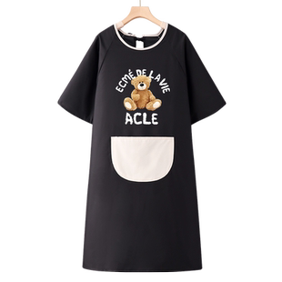 半袖罩衣女2026新款韩式围裙厨房家用可爱防油防水透气夏季薄款男