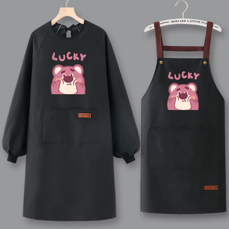 长袖防水a防油罩衣时尚围裙