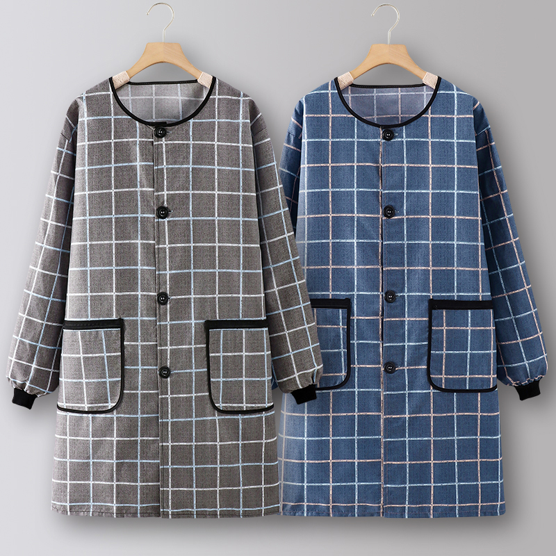 围裙厨房家用2025新款棉布罩衣女外套大人做饭年轻工作服上班专用