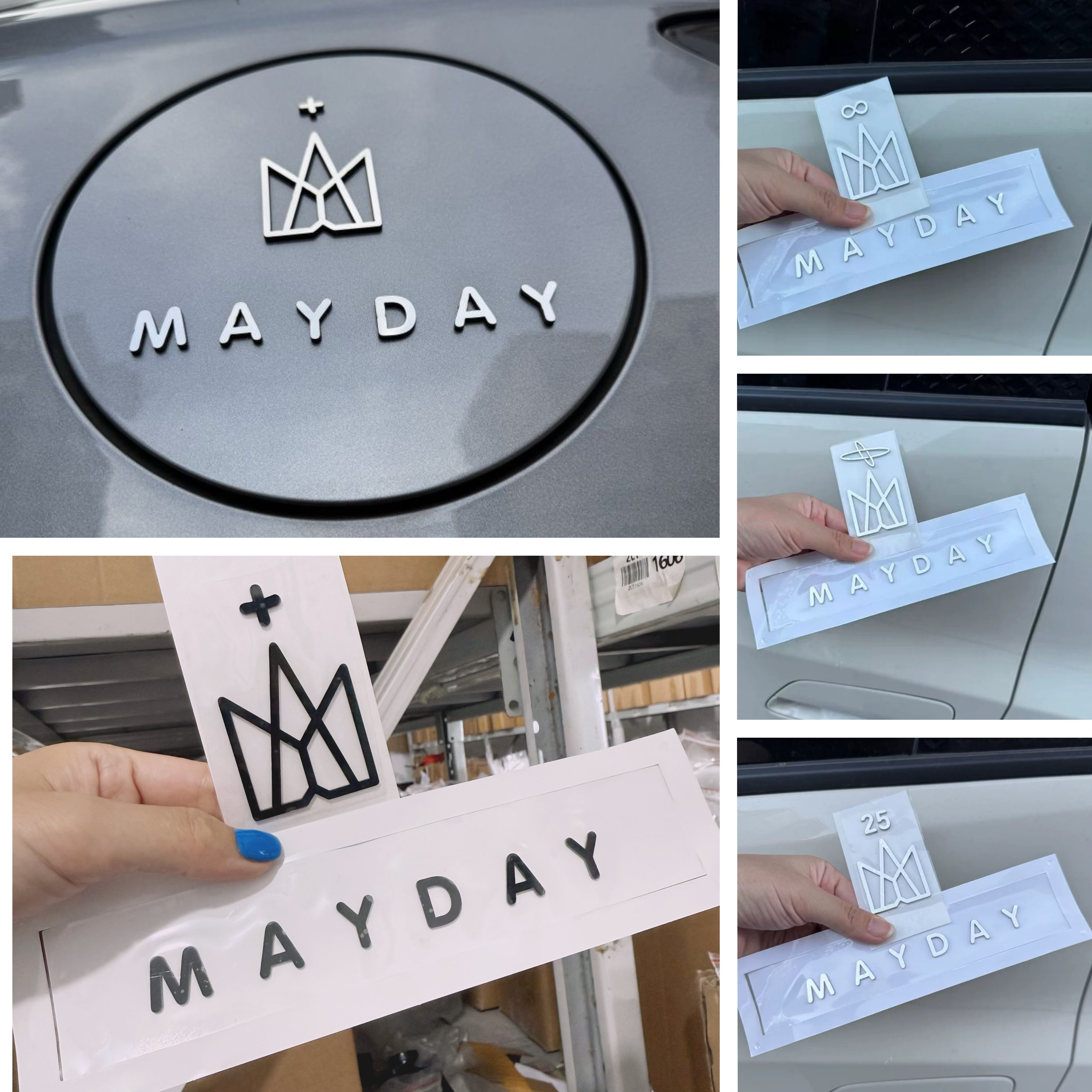 五月天logo五迷老师们首先周边logo字母不锈钢定制装饰改装车贴