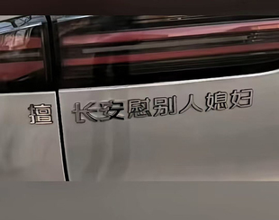 长安汽车改装擅长安慰别人媳妇一日看尽长安花个性装饰创意车贴