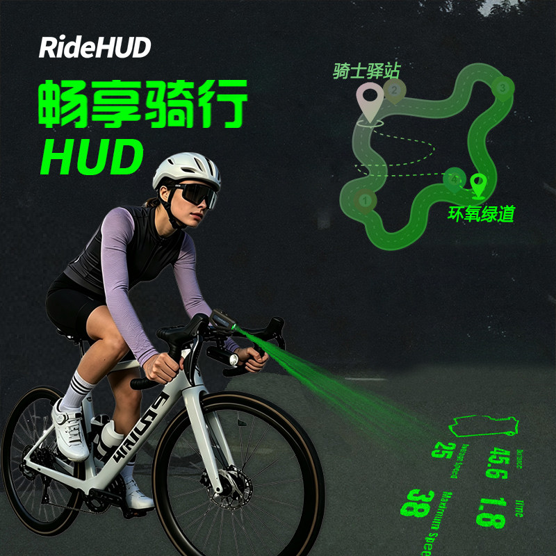RideHUD抬头显投影灯速度导航