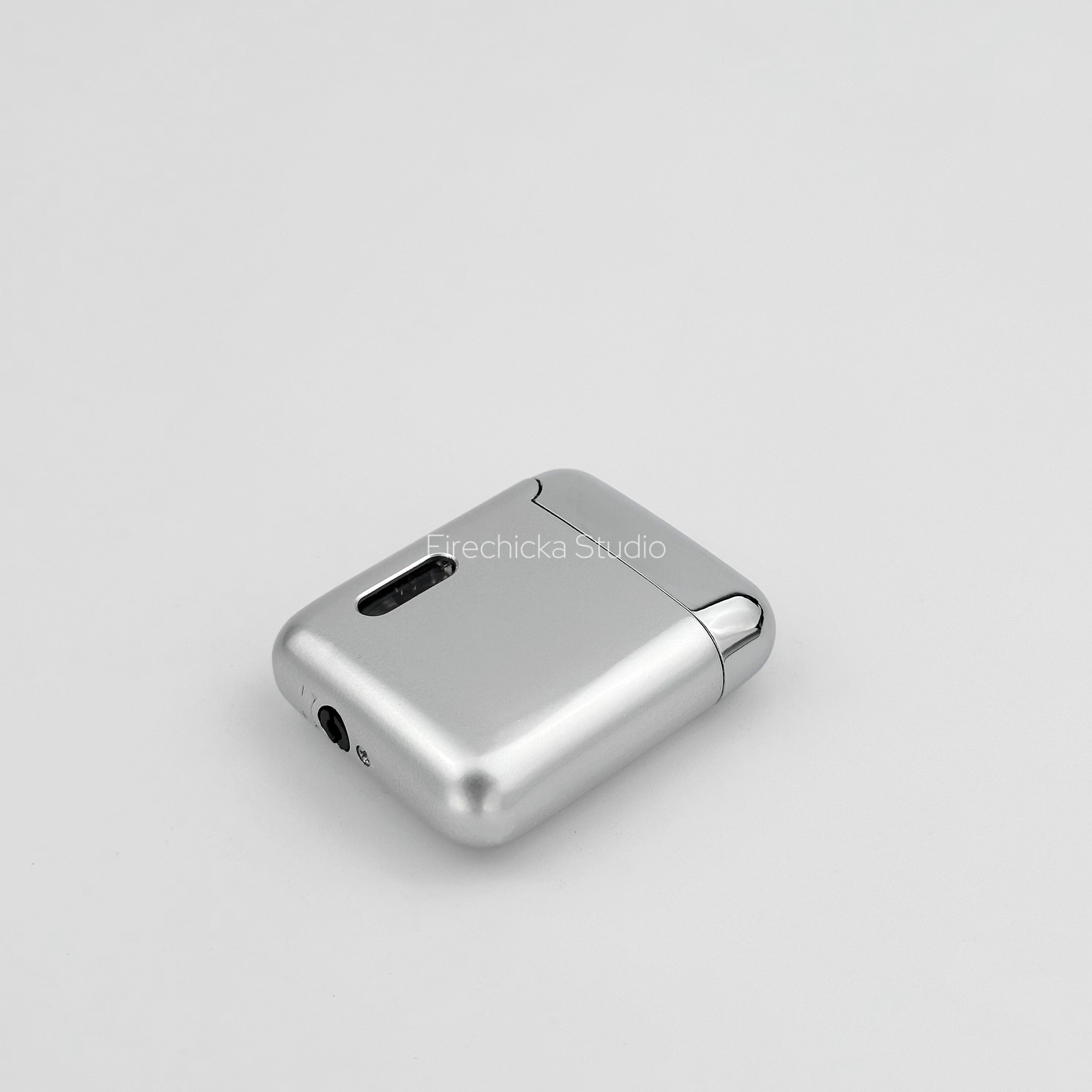 【Firechicka】简约ins质感金属打火机耳机造型双火防风可充气