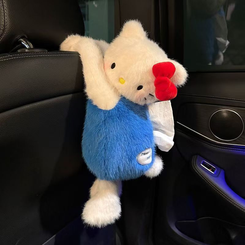 HelloKitty可爱车载纸巾盒挂式
