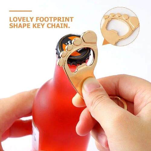 Baby Gift Keychain Bottle Opener Gifts Shower Footprint