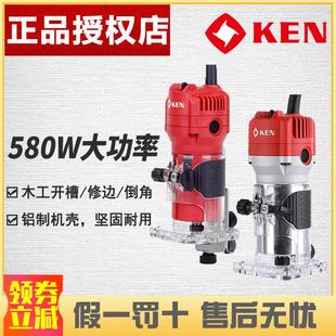 锐奇修边机大功率木工雕刻机铝塑板开槽开孔倒角小锣机3806/3706N