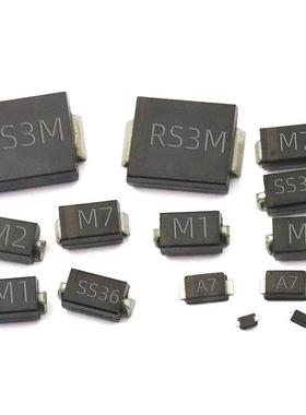 二极管贴片M7肖特基整流器1N4007 Ss34/14/24/36/54/34 5819 1N58