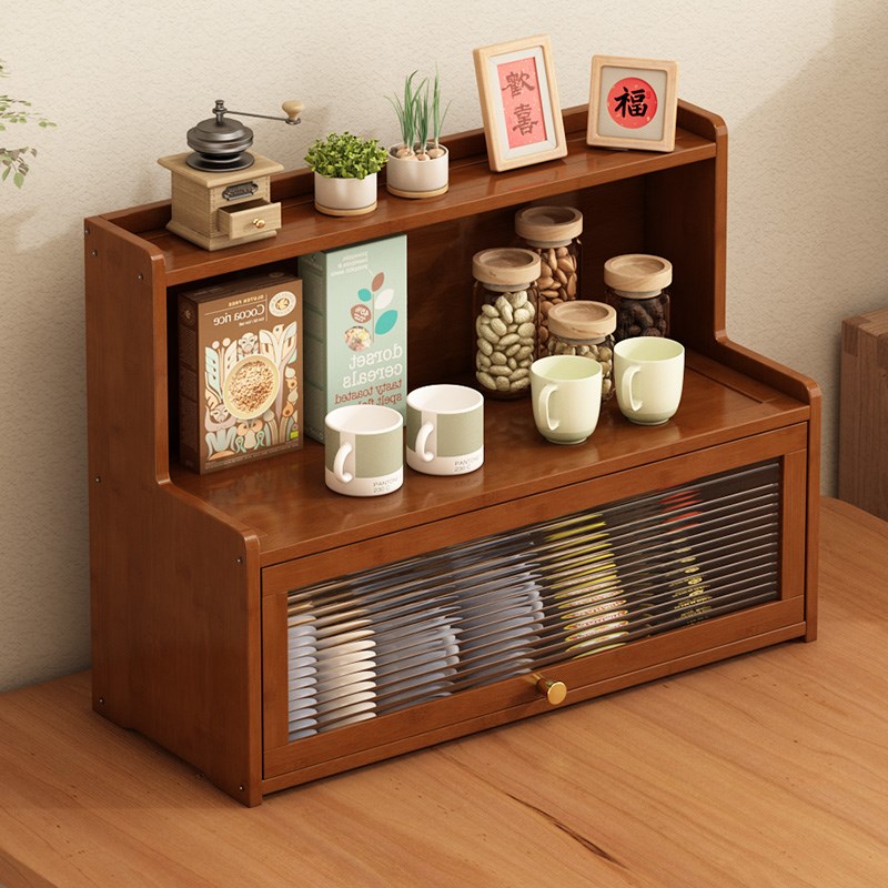 杯架置物架桌面杯子收纳客厅餐桌台面水杯茶落地收纳架墙边小窄柜