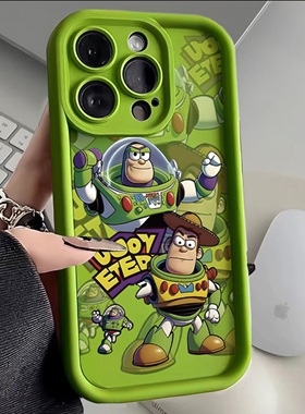 网红爆款巴斯光年适用苹果17ProMax手机壳卡通iPhone15Plus动漫16Pro新款14潮酷16promax男款13防摔软壳女款