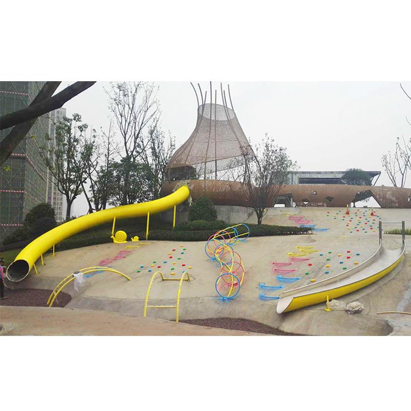 大型滑梯组合 公园小区幼儿园爬网 儿童木质动力游乐设备厂家