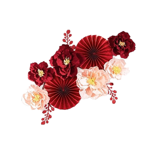 婚房装饰布置套装结婚照简约新房客厅主卧室房间用品床头婚礼拉花
