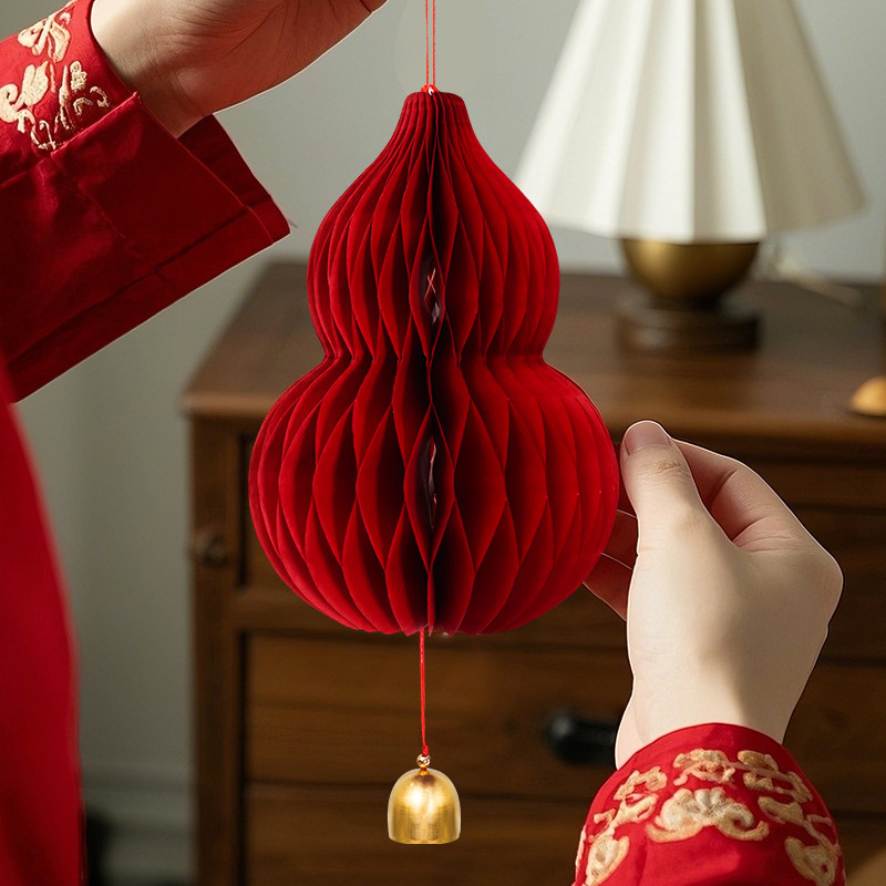 端午节葫芦挂件东北节日装饰小灯笼全红招财五月节商场铃铛纸葫芦,节庆用品/礼品,灯笼,淘宝优惠券,粉丝福利购,淘宝优惠卷