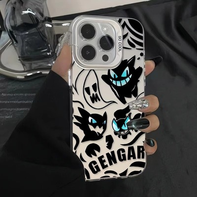 适用苹果15promax手机壳新款iphone14高级感13pro耿鬼12卡通11潮牌8plus镭射7趣味x男生女款16保护xr套max