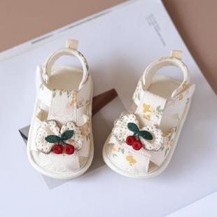12个月小公主婴幼儿学步鞋 女婴夏季 子6 凉鞋 防滑底可爱 软底宝宝鞋