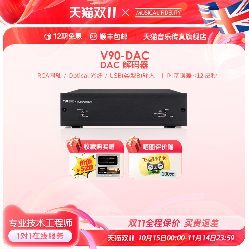 英国音乐传真发烧解码器V90-DAC