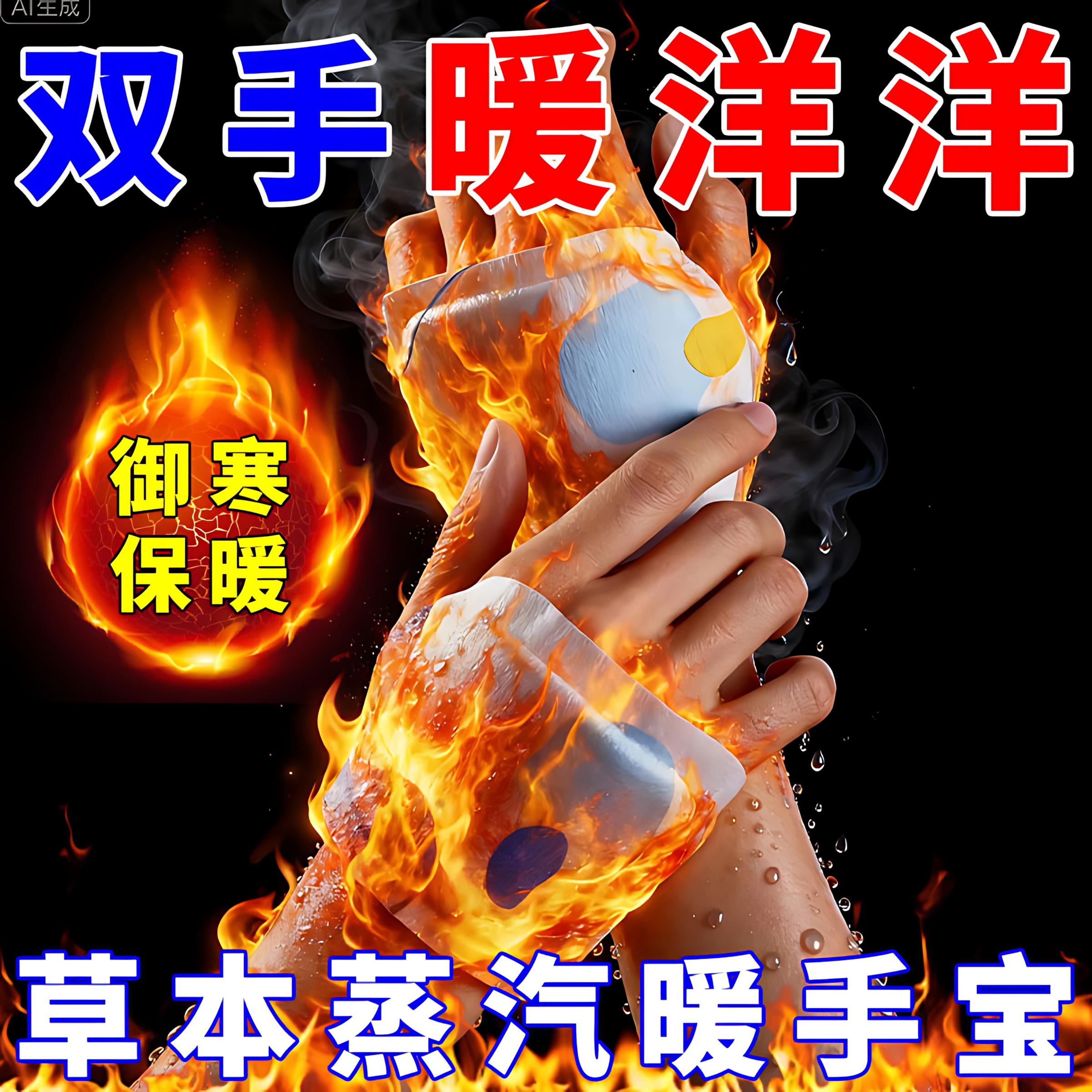 穿戴式暖手宝生姜艾草自发热暖手