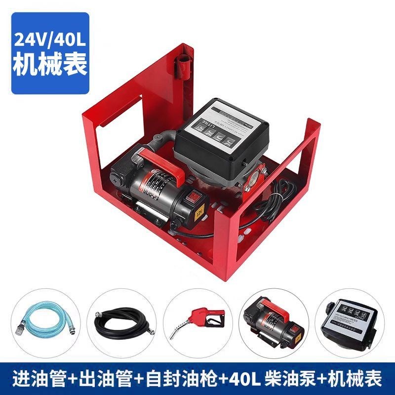 稳良车载小型加油机12V24V220V大流H量抽油泵便携式柴油泵自动启