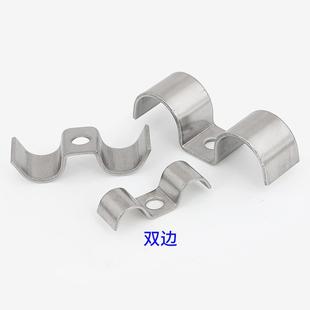 304不銹鋼P型M型單邊雙邊管卡單孔騎馬卡儀表管卡單雙管卡M3 M32