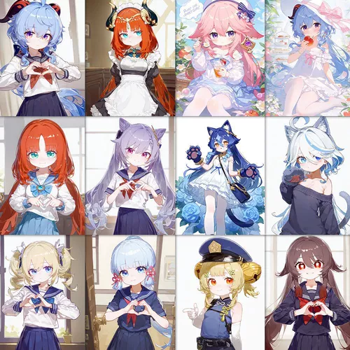 I6o Zhang Двухмерная наклейка с персонажами Yuanyuan God Series in in in High -Value