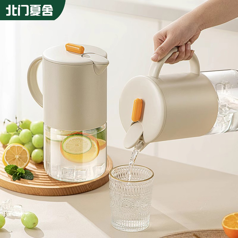 大容量自动开合冷水壶防尘耐高温