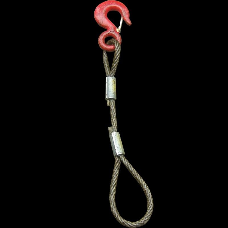 精选钢丝绳成套吊索具吊钩起重钢丝绳吊带单肢吊钩压制钢丝绳单腿,五金/工具,其他起重工具,淘宝优惠券,粉丝福利购,淘宝优惠卷