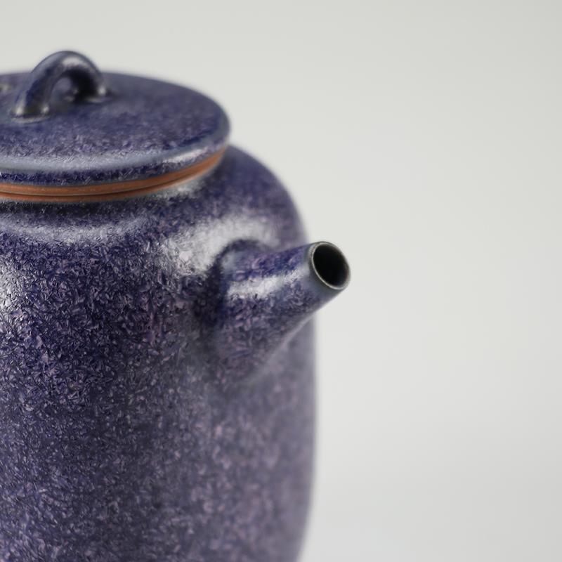 古德烧星空紫小四方壶复古窑变釉高档茶壶家用泡茶壶功夫茶具礼盒