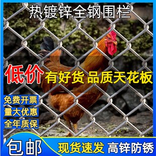 不生锈的铁丝网格镀锌钢丝网围栏菜园护栏网家用养鸡防护养殖铁网