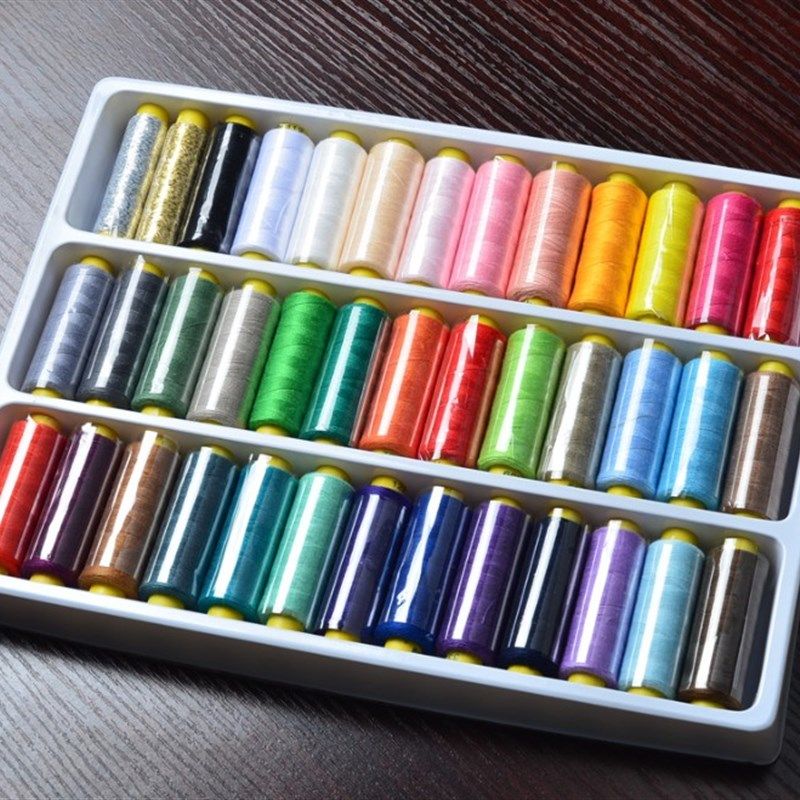 精选39色缝纫线家用电动多功能缝纫机手缝线盒装机缝线彩色小中卷,居家布艺,线,淘宝优惠券,粉丝福利购,淘宝优惠卷