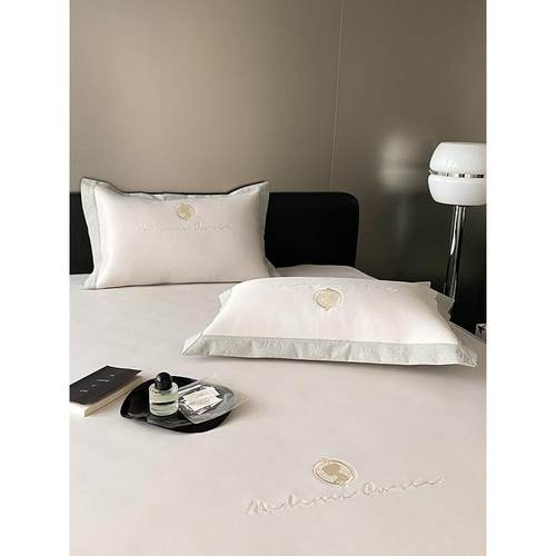 夏季A类凉感印花冰丝凉席三件套轻奢刺绣床笠款床席可水洗空调席