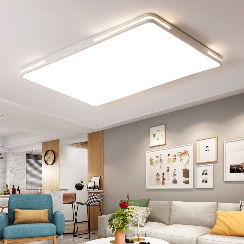 客厅灯吸顶灯led圆形80cm超大尺寸长方形120办公室大厅会议室灯具