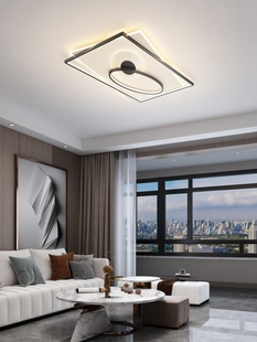 客厅灯led吸顶灯轻奢大气简约现代卧室灯房间灯家用长方形灯具